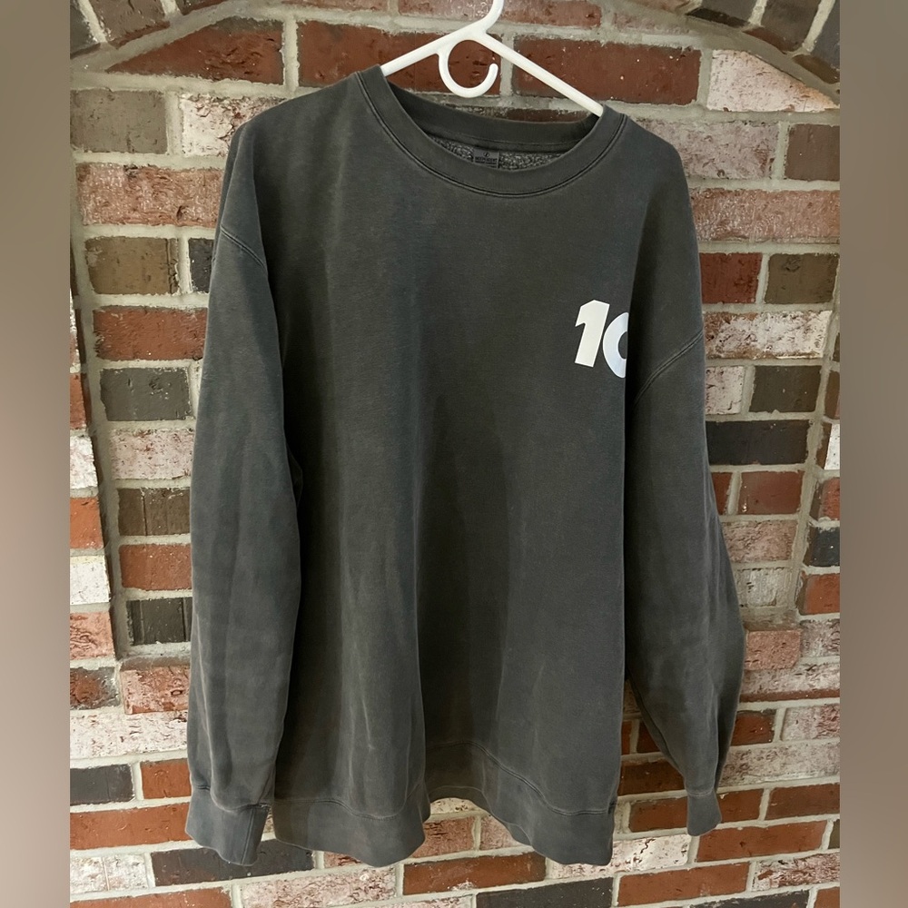 INDEPENDENT Gray Fleece-Lined 10 Sweatshirt Size XL